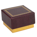 Two-tone Paper Single Earring Box with Gold Accent