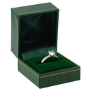 Paper Covered Single Ring Box with Gold Accent
