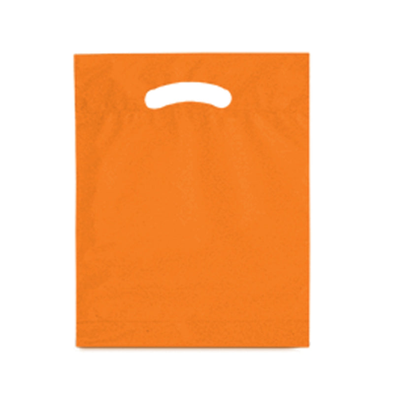 Orange Double Die Cut Plastic Bag