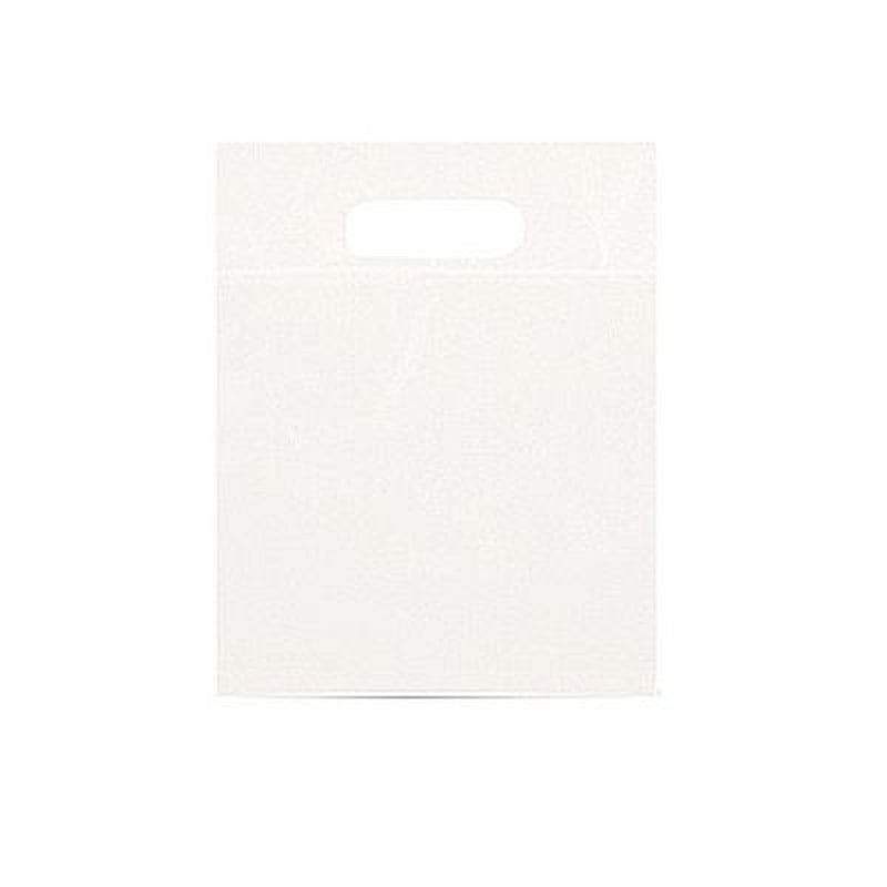 White Double Die Cut Plastic Bag