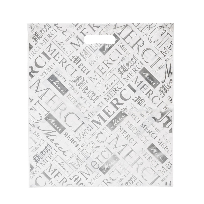 Merci Printed Plastic Bag