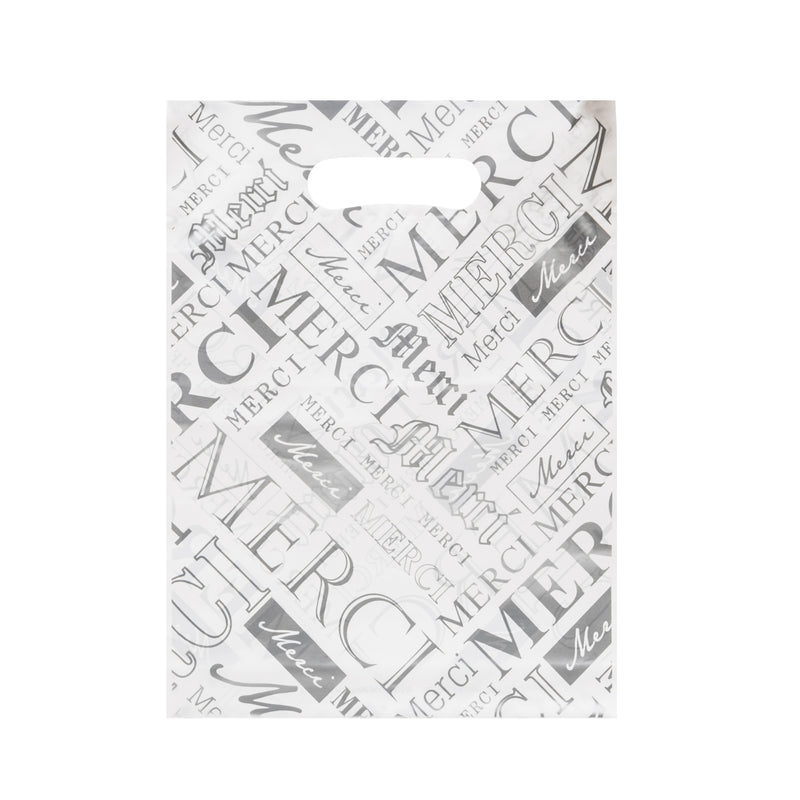 Merci Printed Plastic Bag