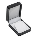 Embossed Leatherette Regular Pendant Box with White Velvet Interior