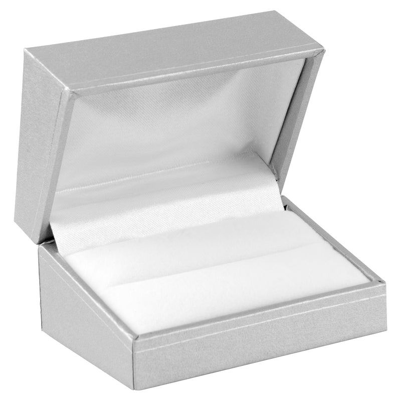 Paper Covered Double Ring Box with Gold Accent