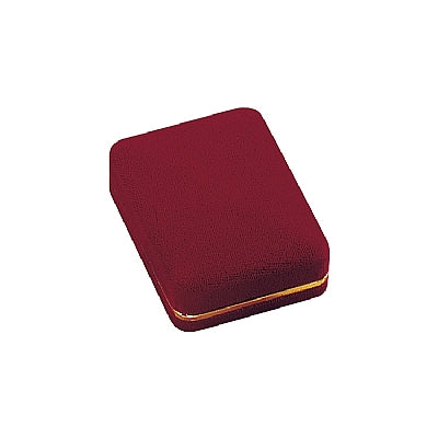 Velvet Pendant Box with Gold Rims and Matching Insert
