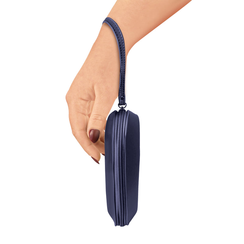 Luxury Zipped Leatherette Case with Additional Pouch