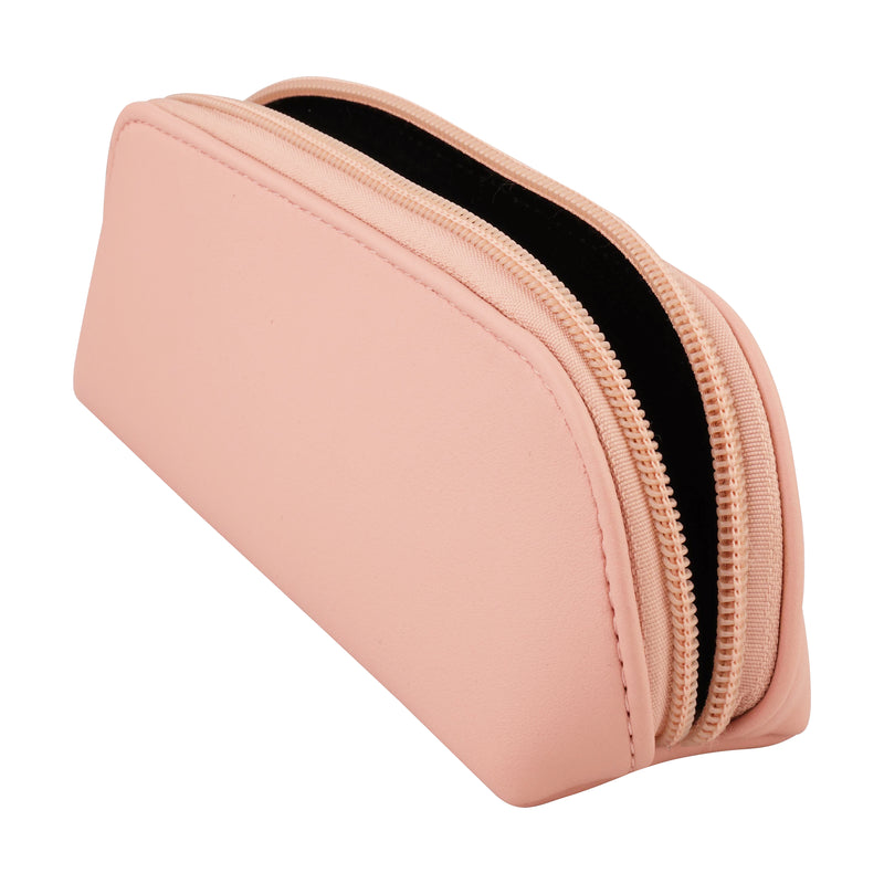 Luxury Zipped Leatherette Case with Additional Pouch