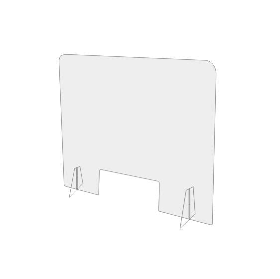 Sneeze Guard - Acrylic Counter Shield