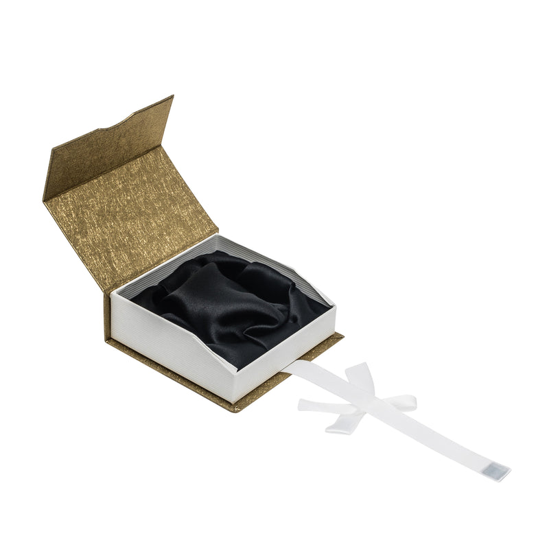 Elegant Paper Bangle Box with a Unique Magnetic Ribbon