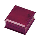 Genuine Hardwood Pendant or Earring Box with White Leatherette Interior