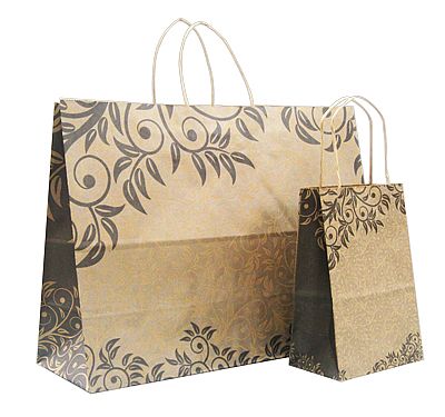 Printed Kraft Sumatra Paper Bag