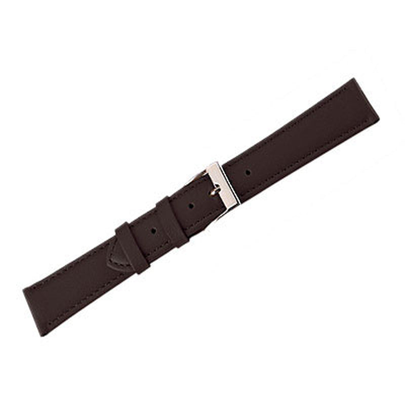 Leather Watch Band Soft Leather Black (12mm) Regular