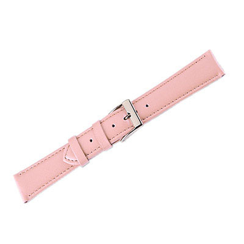 Leather Watch Band Soft Leather Fresh Pink (16mm) Regular