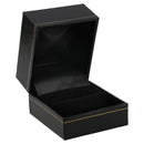 Paper Covered Single Ring Box with Gold Accent