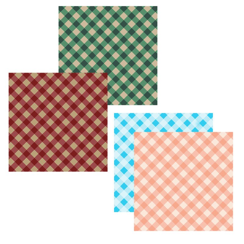Gingham Printed Tissue Gift Paper