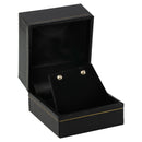 Paper Covered Single Earring Box with Gold Accent
