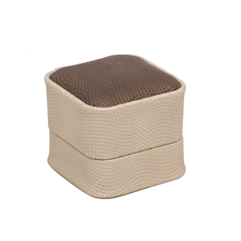 Textured Two-Tone Single Ring Box