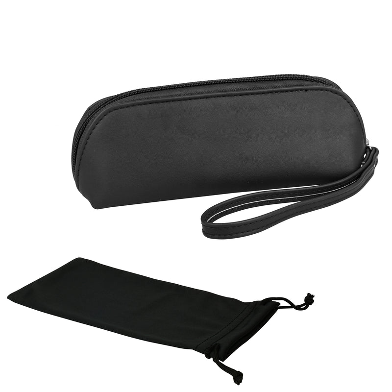 Luxury Zipped Leatherette Case with Additional Pouch