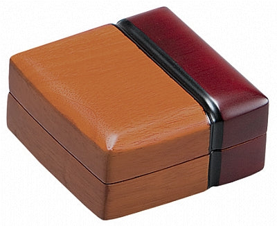 Wooden 3 Tones Universal Box with White Leatherette Interior