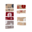 Snowflakes and Reindeer Printed Woven Ribbon