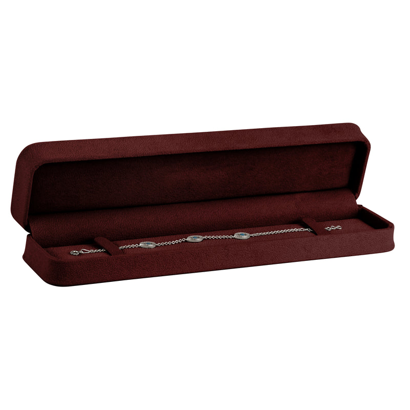 Suede Bracelet Box with Matching Suede Interior