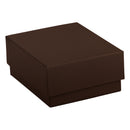 Suede Large French Clip Earring Box with Matching Suede Interior