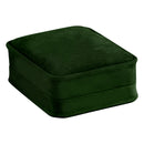 Suede Large French Clip Earring Box with Matching Suede Interior