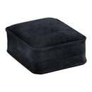 Suede Large French Clip Earring Box with Matching Suede Interior