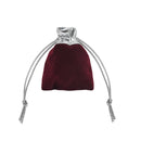 Velvet Pouch with Metallic Top