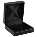 Paper Covered Clip Earring Box with Gold Accent