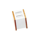 Leatherette & Wooden Double Ring Display