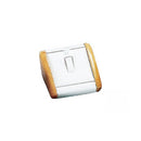 Leatherette and Wooden Ring Display