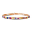 Rose Multicolored CZ Bracelet