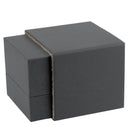 Matte Paper Covered Large Single Ring Box with Matching Moulded Sleeve