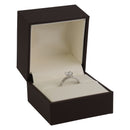 Matte Paper Covered Large Single Ring Box with Matching Moulded Sleeve