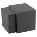 Matte Paper Covered Single Ring Box with Matching Moulded Sleeve