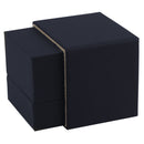Matte Paper Covered Single Ring Box with Matching Moulded Sleeve