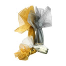 Organza Circle Pouch with Metallic Edge