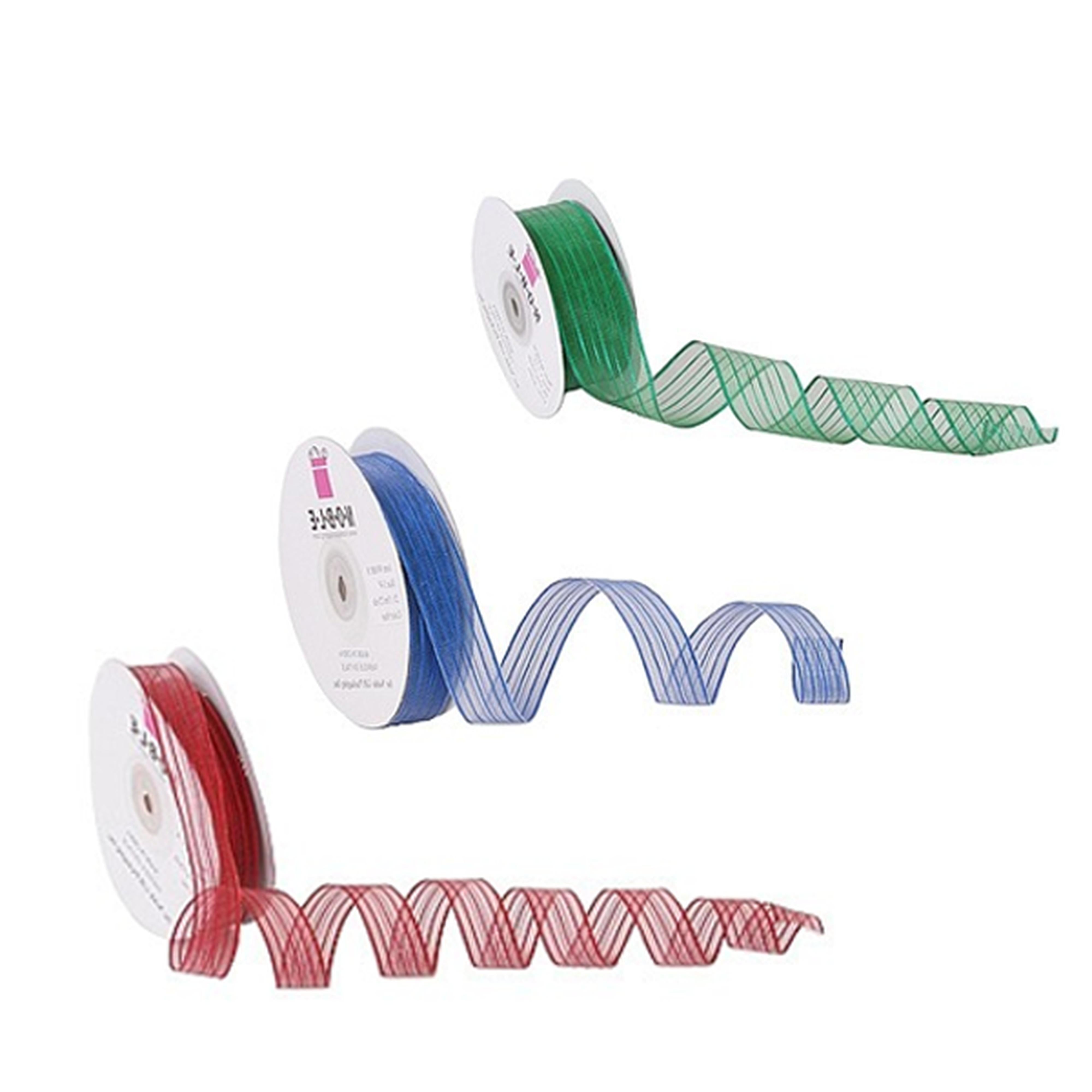 Metal Ribbon Wire String Wired Striped Metallic Ribbon