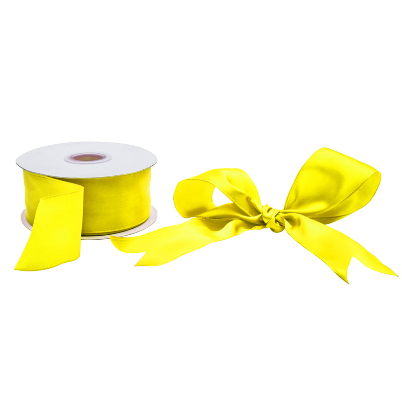 Wired Single Face Satin Ribbon