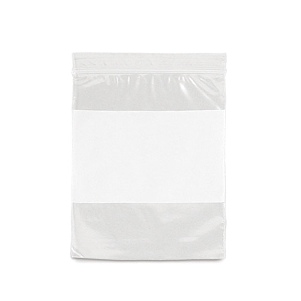 Clear Ziploc Bag with White Patch