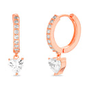 Dangle CZ Huggie Earring