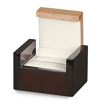 Wooden Double Ring Jewelry Box